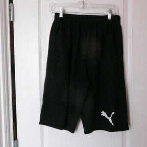 Puma Men's Boys Boxing Soccer Gym Black Shorts Activewear Sports Size 2 Athletic
